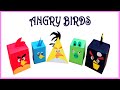 How to make 3D Toy Angry Birds / easy paper craft ideas