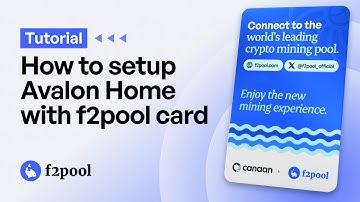 How to setup Avalon Home with f2pool service card