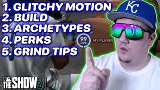 [BEST PITCHER BUILD] GLITCHIEST PITCHING MOTION ARCHETYPE PERKS AND GRIND TIPS MLB THE SHOW 21