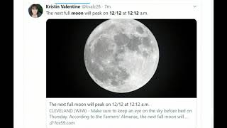 Final full moon of the decade to rise at 12:12 on 12/12