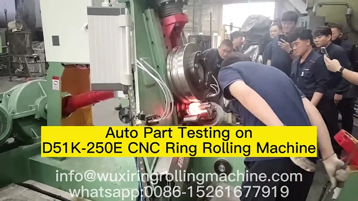 Auto Parts Testing on D51K 250E Ring Rolling Machine in Korea