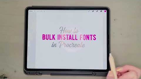 How to Bulk Install Fonts in Procreate! (This worked for over 4000 fonts, all at once!)