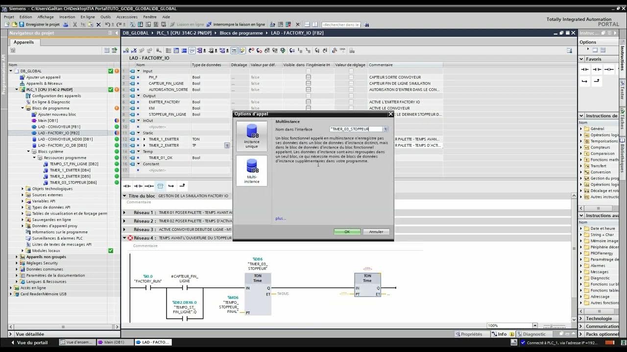 Tia portal db multi instance youtube