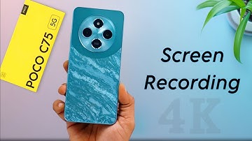 Poco C75 Screen Recording Setting ⚡ Poco C75 me Screen Kaise Record Kare