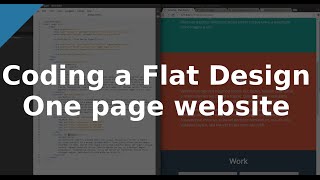 [ Outdated -- see description ]Coding a Flat Design One page website