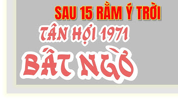 SAU 15 RẰM Ý TRỜI! TỬ VI TÂN HỢI 1971, CHÚC MỪNG CON GIÁP SAU NGUY NAN ĐẠI THẮNG QUẢ ĐẬM