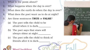 STD 4 ENGLISH UNIT 5 PART 1