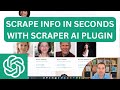 Chatgpt plugin review scraper ai grab information from webpages in seconds