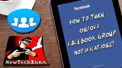 How to Turn OFF / ON Facebook Group Notification?