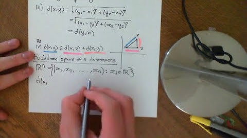 Euclidean N-Space as a Metric Space