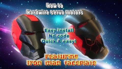 Iron man motorized faceplate | how to hardwire a servo motor | no arduino needed | how to tutorial