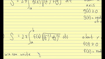Calc II 2013 10.3 Pt. 2 Arc Length and Surface Area with Parametric Equations
