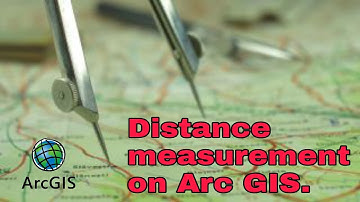 How measure distance on Arc GIS software? #arcgis #gis #arcgistutorial #esri