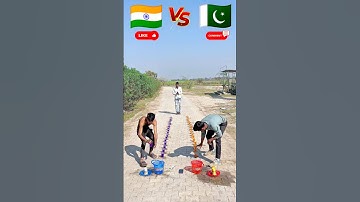 india 🇮🇳 vs pakistan 🇵🇰 who is winner 💪#tricky #funny #challenge #game #reels #tictactoe #run