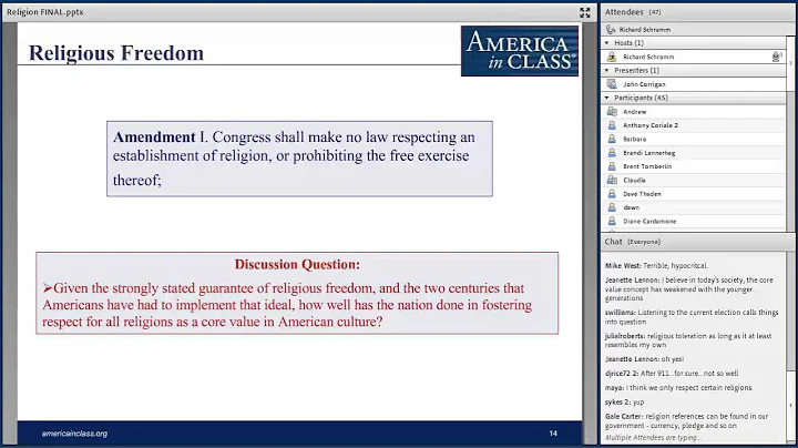 Religious Freedom and Intolerance in America