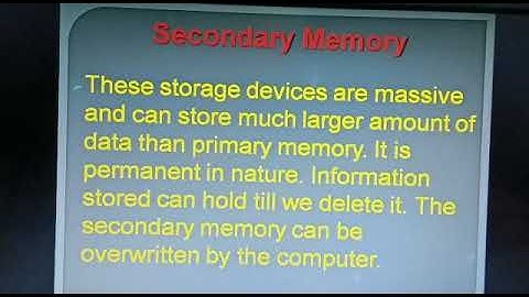 STD 4 Computer (Chap - 3) Memory and storage device - By Ms. Anita Mishra