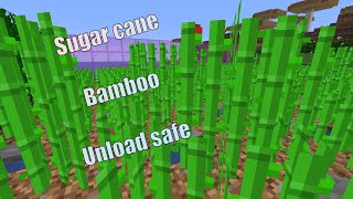 Efficient sugar cane or bamboo farm. | Minecraft Java 1.16