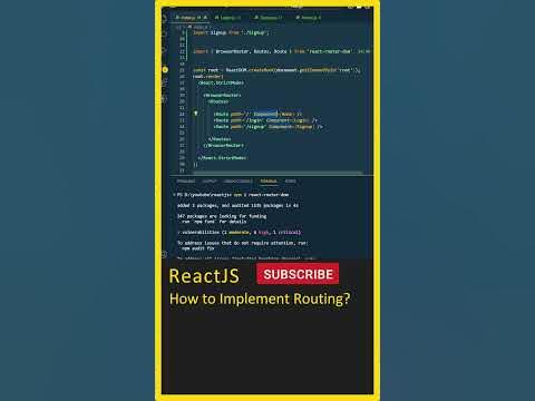 React JS Tutorial (How to Implement Routing), ReactJS In Telugu, Web ...