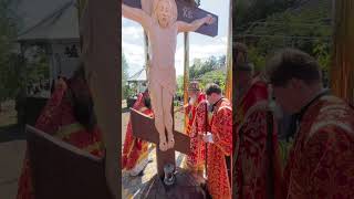 ☦️Крестный ход с освящением поклонного креста в женском монастыре с. Борисовка
