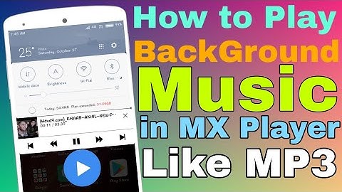 HOW to Play Any Video Song IN MX PLAYER in Background Music Like MP3 🔥