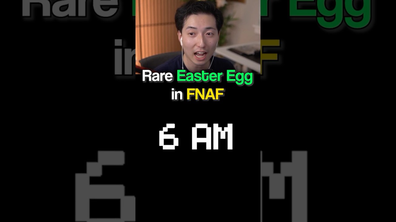 I got a RARE EASTER EGG in FNAF 1!