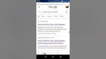 BZU BA Roll number slip 2020_2021