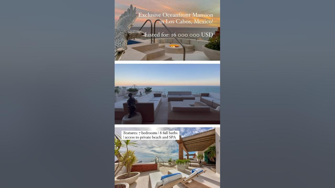 16 million USD villa for sale in Los Cabos! DM for more info ℹ️ 