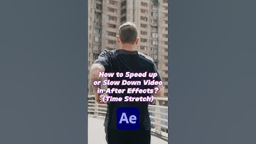 How to Speed up or Slow Down Video in After Effects? (Time Stretch) #aftereffects #howto #fyp