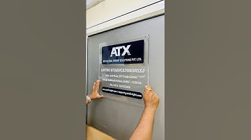 Custom acrylic office door name plates | Personalized GST board for your company