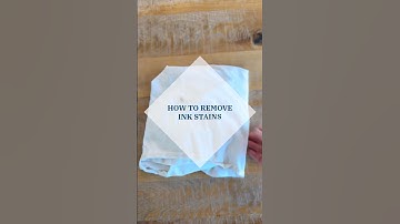 How to remove ink stains from your clothes