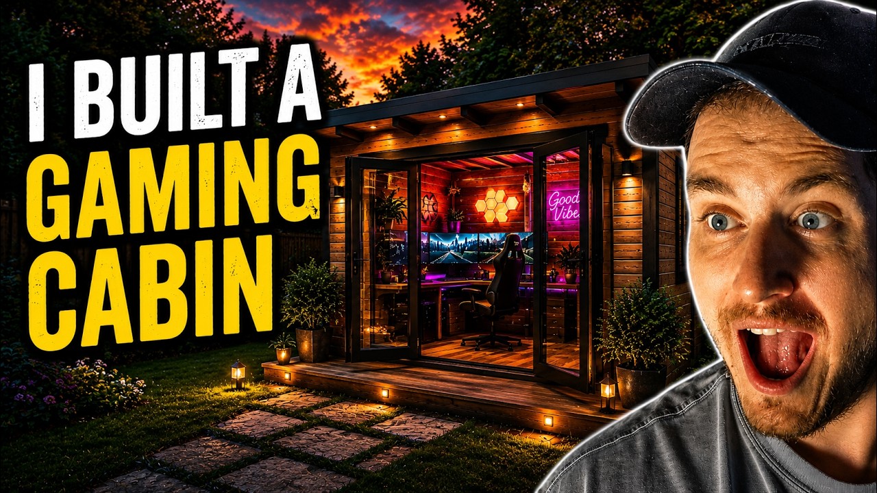 I Built My Dream Cozy Gaming Cabin (Full Movie)