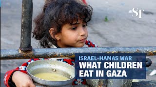 Bird-feed loaf and a date: What children eat in Gaza