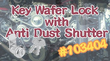 Key wafer lock with anti dust shutter #103404│ABA Locks