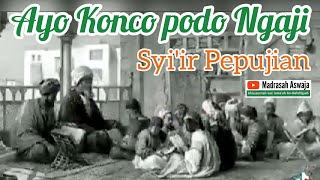 Syi'ir 'Ayo Konco Podo Ngaji' Pujian Sebelum Sholat (Teks Lirik   Terjemah Indonesia)