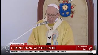 Ferenc pápa szentmiséje a Hősök terén