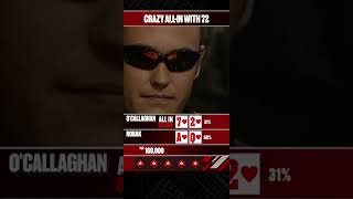 Crazy All-In With SEVEN DEUCE! #Shorts #RobakvsOcallaghan