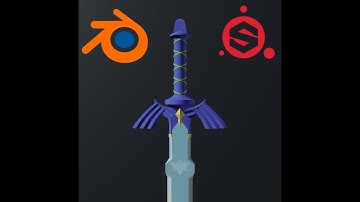Master Sword Modelling in Blender and Substance Painter Timelapse