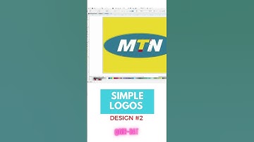 Simple MTN logo design #mtn #logo #design #graphics #tutorial Youtube Short