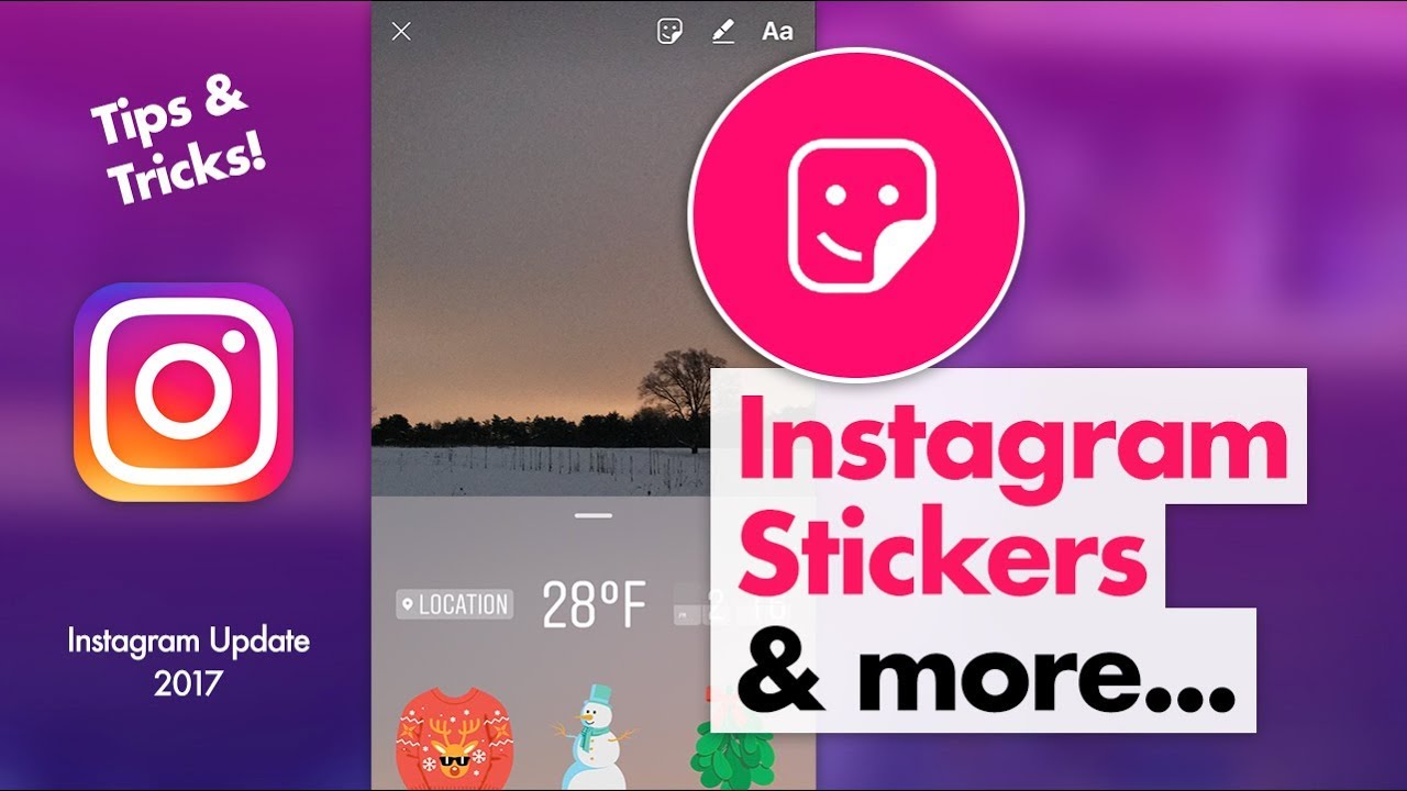 How to Use Instagram  Stickers YouTube