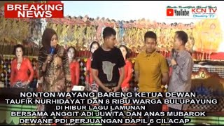 Nonton Wayang Bareng Taufik Ketua Dewan,  Hibur Warga Bulupayung Nguri2 Budaya Adi Luhung,