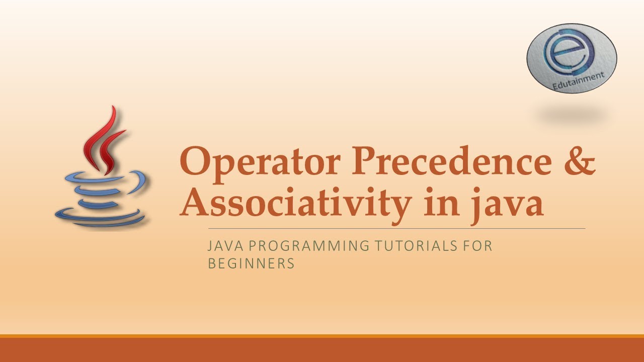 9. Operator Precedence & Associativity | Java Development Tutorials ...