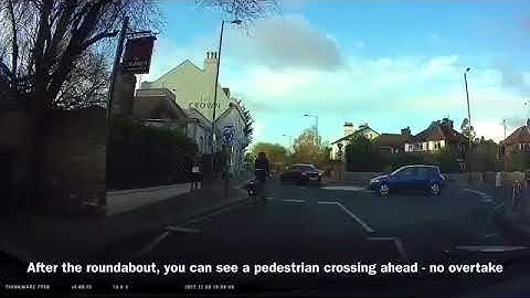 How to overtake a cyclist