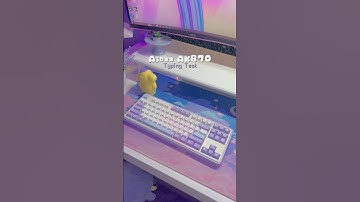 Ajazz AK870 Keyboard Sound Test #mechanicalkeyboard #keyboard #keyboardasmr #asmr #shorts #setup