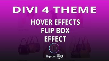 Divi Theme Hover Effects Flip Box Effect 👈
