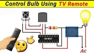 How to make simple Remote control switch | Remote control on off | CD4017 | Bc547 | Remote switch