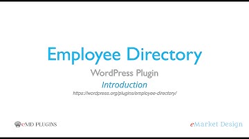 Employee Directory WordPress Plugin - Introduction