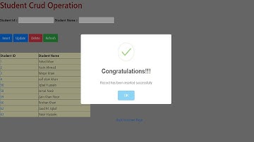 Simple Crud Operation using Asp.net c# by Technical Aroushay