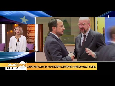 ევროპულმა საბჭომ საქართველოს კანდიდატის სტატუსი მიანიჭა!