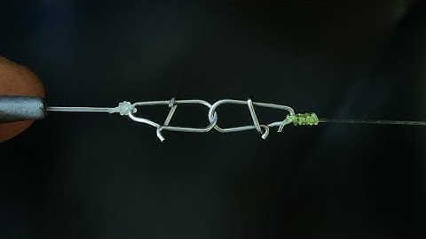 Cách nối dây leader với khoá link đơn giản và chắc chắn số 09.