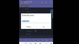 how to create css link used HTML acode android app | css link in html acode app